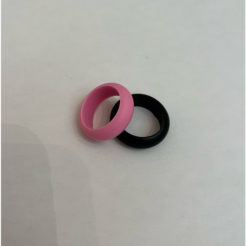 2 Pack Silicone Wedding Rings Size 8